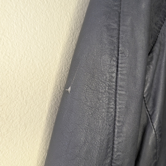 Tahari Black Leather Jacket for Women - Picture 5 of 16